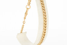 18 Karaat goud Gourmet armband - 23,5 cm