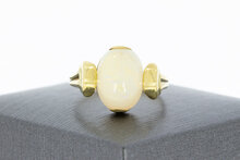 14 karaat gouden Opaalring - 18,5 mm