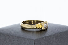 18 karaat Solitaire Diamantring - 16,9 mm