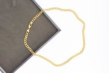 Gourmet- ketting 18 Karaat geelgoud - 44,5 cm