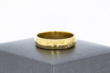 18 Karaat diamantjes ring  - 17,6 mm