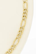 14 Karaat geelgouden Figaro ketting - 62 cm
