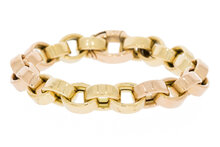 18 Karaat gouden Jasseron armband - 20 cm