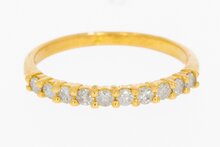 18 karaat diamant aanschuifring - 15,8 mm