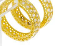 14 karaat gouden oorringen - 2,7 cm