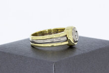 14 Karaat gouden Solitair diamantring - 18,2 mm