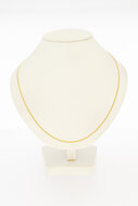 Gouden 14 karaat Gourmetketting - 49 cm