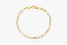18 karaat Figaro armband - 16,5 cm