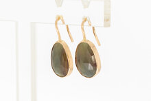 14 karaat gouden Saffierhangers - 2,3 cm