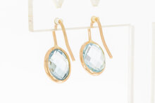 14 karaat gouden Topaas hanger - 1,9 cm