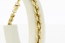 14 karaat goud koordarmband - 21 cm