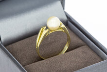 14 karaat gouden Parelring - 17,4 mm