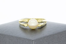 14 karaat gouden Parelring - 17,4 mm