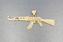 14 karaat Kalashnikov hanger - 6,8 cm