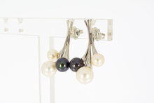 Parels oorbellen 18 karaat goud - 2,8 cm