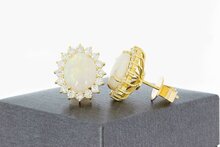 18 karaat Edelsteen oorbellen - 1,7 cm