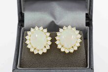 18 karaat Edelsteen oorbellen - 1,7 cm