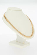 Gourmet ketting 14 karaat rose goud - 48,5 cm