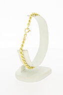 14 karaat gouden Koordarmband - 21,7 cm