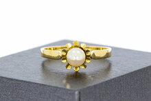 Parelring 18 karaat geelgoud - 20,4 mm