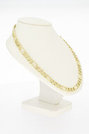 14 karaat gouden Figaro ketting 60,6 cm