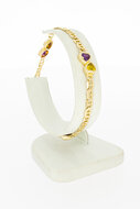 Hartjes armband 14 karaat goud - 19,5 cm