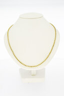 Venetiaanse ketting 14 karaat goud - 51,5 cm