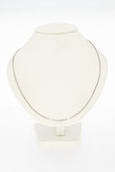 Venetiaanse witgouden ketting 18 karaat - 75,8 cm