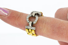 18 karaat gouden diamantring - 18 mm