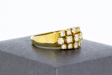 14 karaat gouden diamantring - 17,3 mm