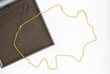 Venetiaanse ketting 18 karaat goud - 76,8 cm