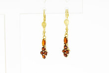 Vintage granaat hangers 14 karaat - 3 cm