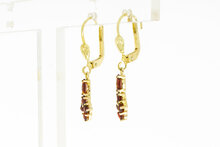 Vintage granaat hangers 14 karaat - 3 cm