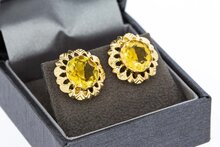 14 karaat gouden oorknopjes - 1,5 cm