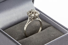 Rozet diamantenring 18 karaat goud - 16,2 mm