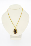 Vintage Granaat hanger 14 karaat goud