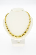 Ropechain 14 karaat goud  - 51,7 cm