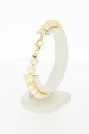 Parelarmband goud 14 Karaat - 21,6 cm