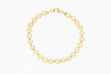 Parelarmband goud 14 Karaat - 21,6 cm