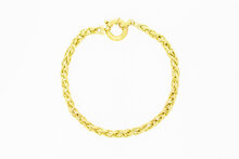 14 Karaat Vossenstaart armband - 25,3 cm