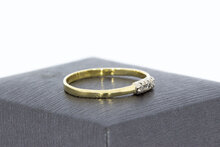 14 karaat diamant Aanschuifring - 18,1 mm