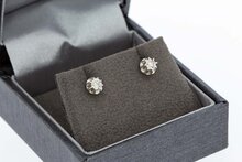 14 karaat gouden Diamant Oorstekers - 0,5 cm