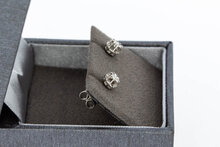 14 karaat gouden Diamant Oorstekers - 0,5 cm