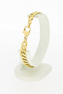Gourmet armband 14 Karaat goud - 20,4 cm