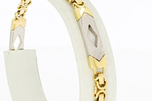 14 karaat platte Koningsarmband - 19,5 cm