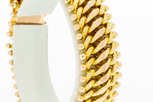 14 karaat Gouden edelsteenarmband - 17,9 cm