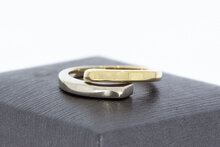 Bicolor Slagring 14 karaat goud - 16,7 mm