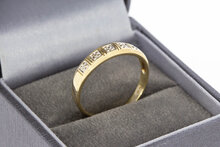 Diamantring 14 karaat goud - 19,1 mm