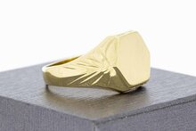 14 Karaat goud heren Zegelring - 20,7 mm