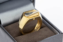 Bicolor 14 Karaat herenring - 19,8 mm